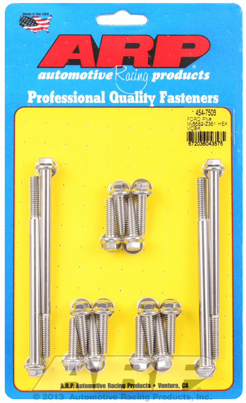 Valve Cover Bolt Kit, Hex Nut S/S