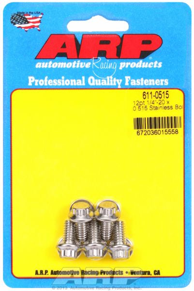 5-Pack Bolt Kit, 12-Point Head S/S