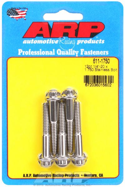 5-Pack Bolt Kit, 12-Point Head S/S