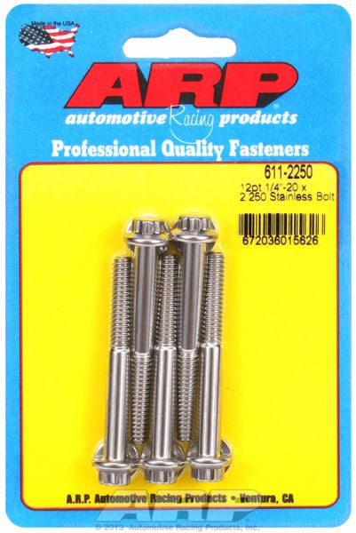 5-Pack Bolt Kit, 12-Point Head S/S