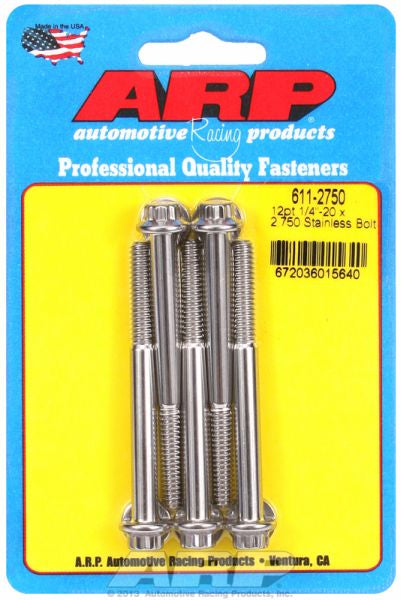 5-Pack Bolt Kit, 12-Point Head S/S