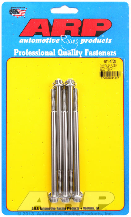 5-Pack Bolt Kit, 12-Point Head S/S