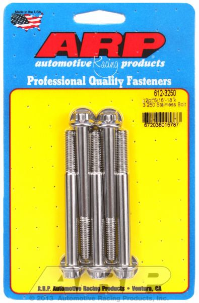 5-Pack Bolt Kit, 12-Point Head S/S