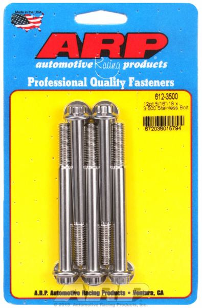 5-Pack Bolt Kit, 12-Point Head S/S
