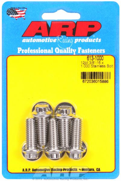 5-Pack Bolt Kit, 12-Point Head S/S