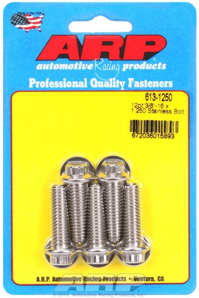 5-Pack Bolt Kit, 12-Point Head S/S