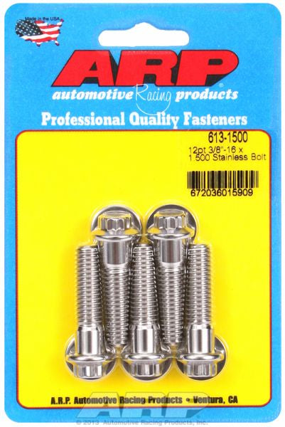 5-Pack Bolt Kit, 12-Point Head S/S
