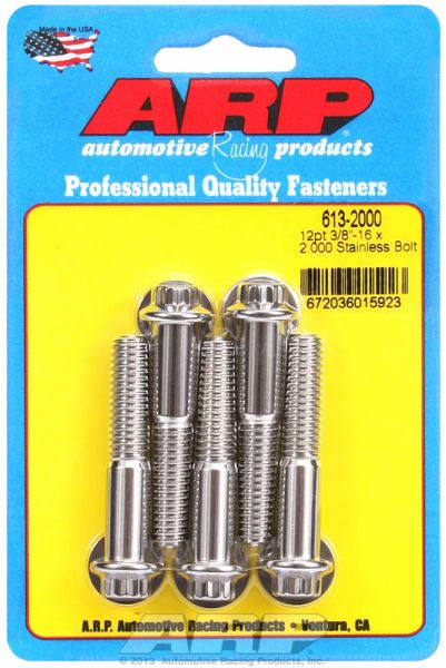 5-Pack Bolt Kit, 12-Point Head S/S