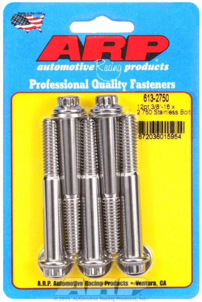 5-Pack Bolt Kit, 12-Point Head S/S