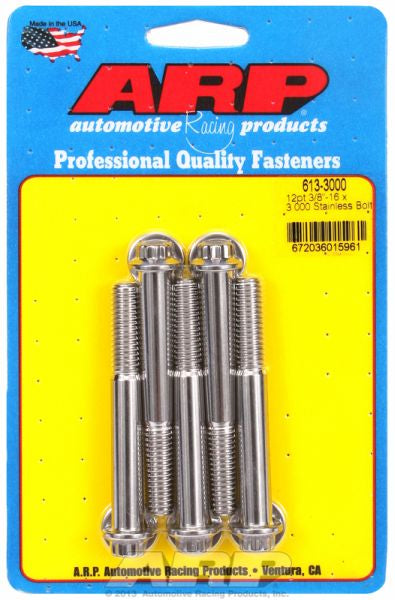 5-Pack Bolt Kit, 12-Point Head S/S