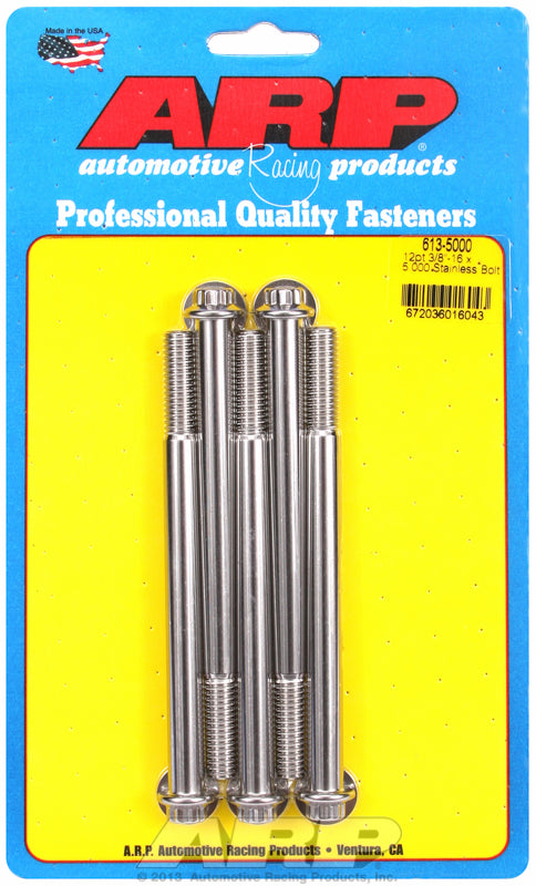 5-Pack Bolt Kit, 12-Point Head S/S