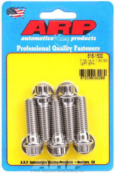 5-Pack Bolt Kit, 12-Point Head S/S