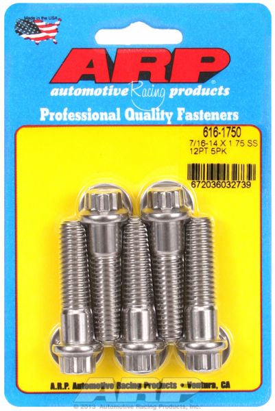 5-Pack Bolt Kit, 12-Point Head S/S