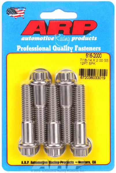 5-Pack Bolt Kit, 12-Point Head S/S
