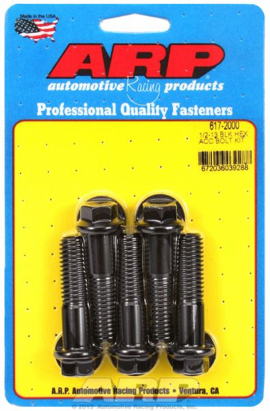 5-Pack Bolt Kit, Hex Head Black Oxide