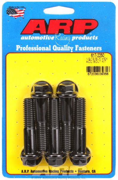5-Pack Bolt Kit, Hex Head Black Oxide