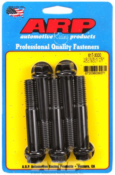 5-Pack Bolt Kit, Hex Head Black Oxide