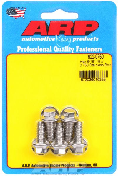 5-Pack Bolt Kit, Hex Head S/S