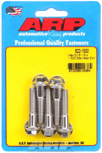 5-Pack Bolt Kit, Hex Head S/S