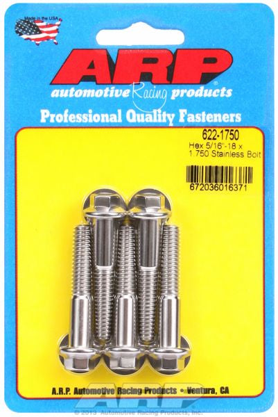 5-Pack Bolt Kit, Hex Head S/S