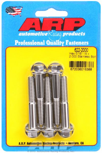 5-Pack Bolt Kit, Hex Head S/S