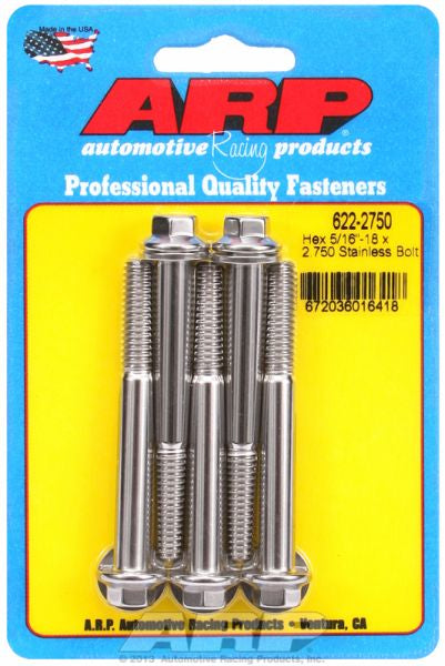 5-Pack Bolt Kit, Hex Head S/S