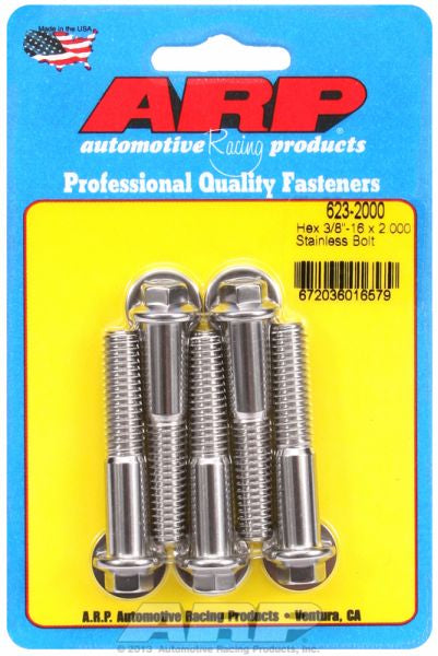 5-Pack Bolt Kit, Hex Head S/S