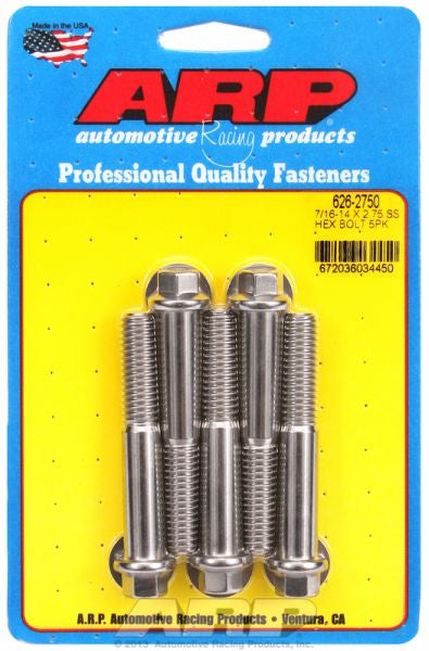 5-Pack Bolt Kit, Hex Head S/S