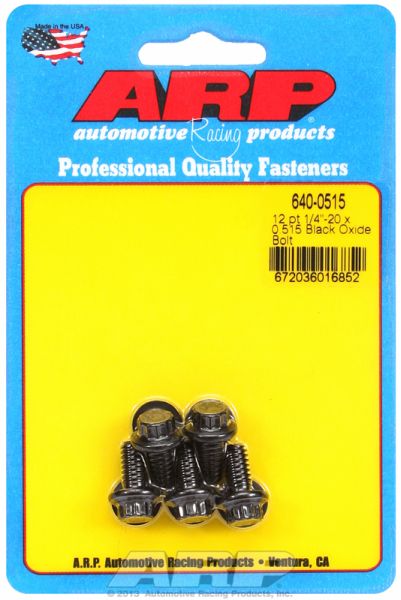 5-Pack Bolt Kit, 12-Point Head Black Oxide