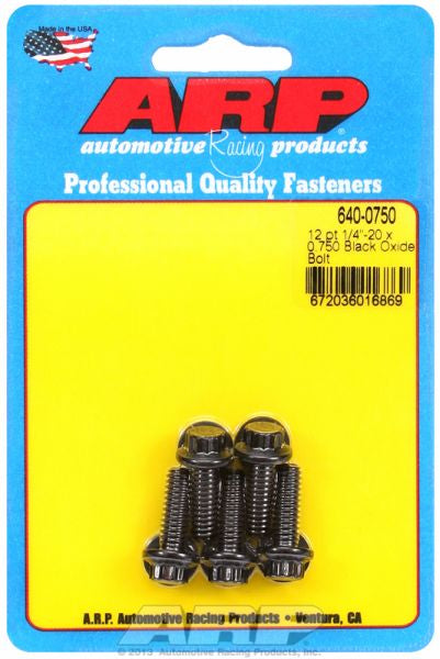 5-Pack Bolt Kit, 12-Point Head Black Oxide