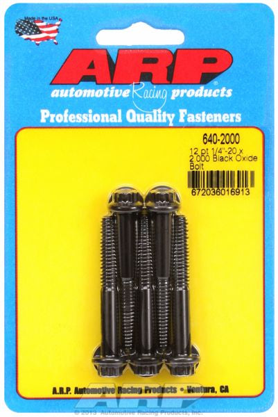 5-Pack Bolt Kit, 12-Point Head Black Oxide