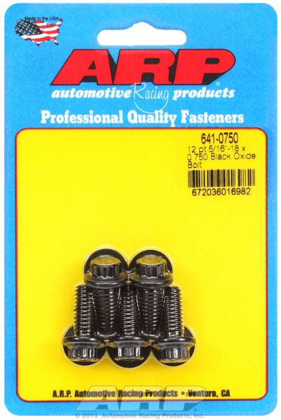 5-Pack Bolt Kit, 12-Point Head Black Oxide