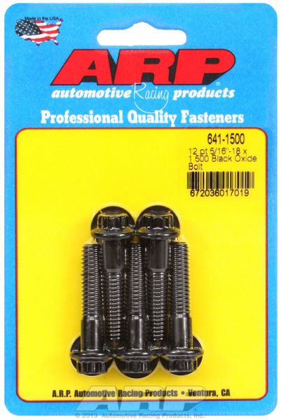 5-Pack Bolt Kit, 12-Point Head Black Oxide