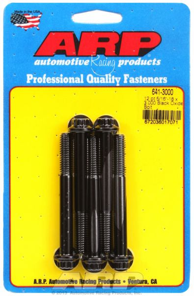 5-Pack Bolt Kit, 12-Point Head Black Oxide