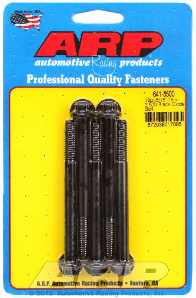 5-Pack Bolt Kit, 12-Point Head Black Oxide