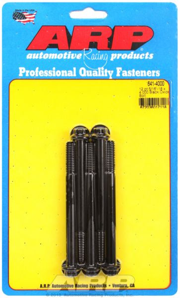 5-Pack Bolt Kit, 12-Point Head Black Oxide