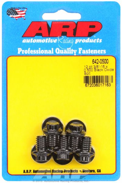 5-Pack Bolt Kit, 12-Point Head Black Oxide