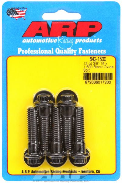 5-Pack Bolt Kit, 12-Point Head Black Oxide