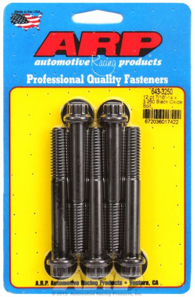 5-Pack Bolt Kit, 12-Point Head Black Oxide
