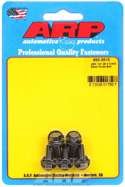 5-Pack Bolt Kit, Hex Head Black Oxide