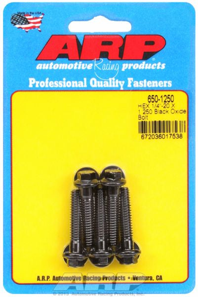 5-Pack Bolt Kit, Hex Head Black Oxide