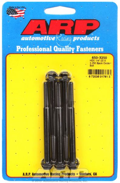 5-Pack Bolt Kit, Hex Head Black Oxide