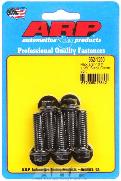 5-Pack Bolt Kit, Hex Head Black Oxide