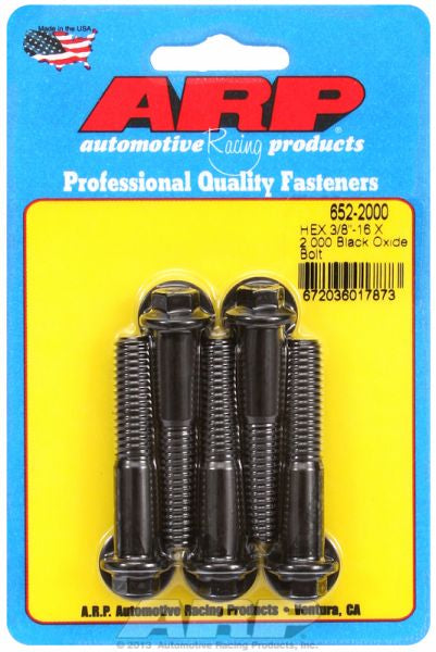 5-Pack Bolt Kit, Hex Head Black Oxide