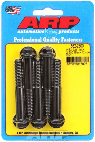 5-Pack Bolt Kit, Hex Head Black Oxide