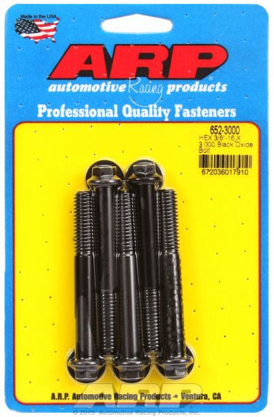 5-Pack Bolt Kit, Hex Head Black Oxide