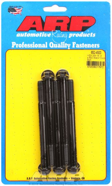 5-Pack Bolt Kit, Hex Head Black Oxide