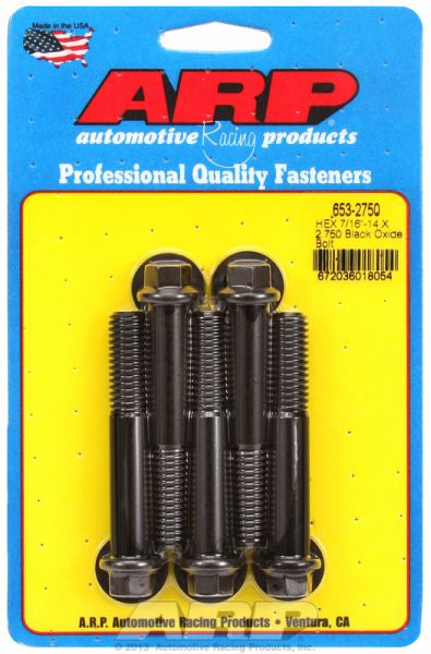 5-Pack Bolt Kit, Hex Head Black Oxide