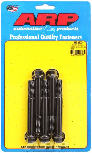 5-Pack Bolt Kit, Hex Head Black Oxide