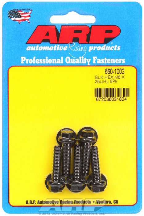 5-Pack Bolt Kit, Hex Head Black Oxide